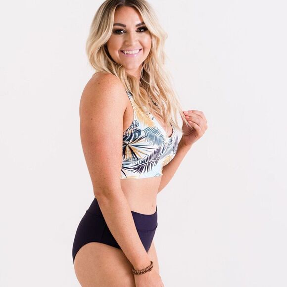 Purple Mid Rise Full Coverage Bikini Swim Bottoms - Picture 3 of 13